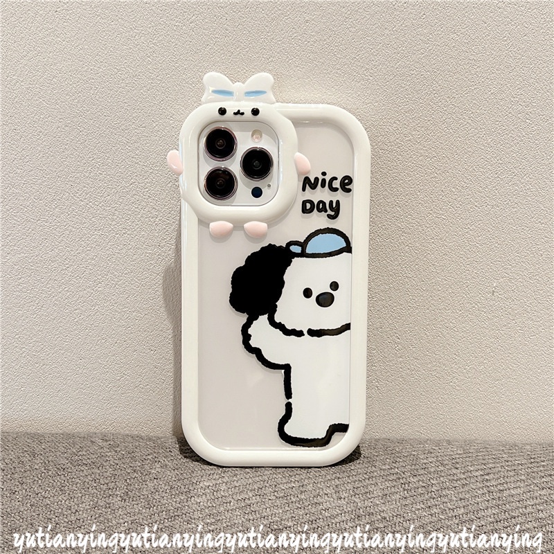 Case Motif Kartun Anjing 3D Untuk Samsung A32 A12 A03 A13 A53 A52 A52s A50s A73 A23 A22 A02s A50 A03s A51 A21s A71 A11 M22 M-32 Mn M11 Mn