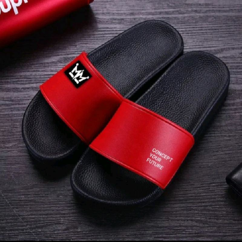 Sandal Slide Pria Sandal Slip On New Mahkota