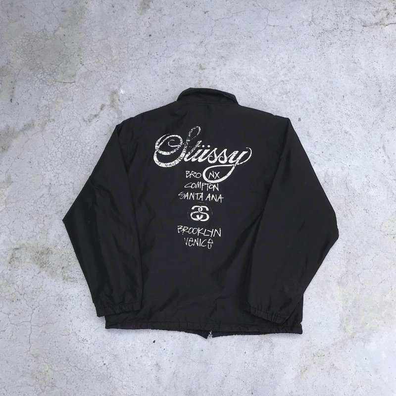 WINDBREAKER STUSSY WORLD TOUR BLACK