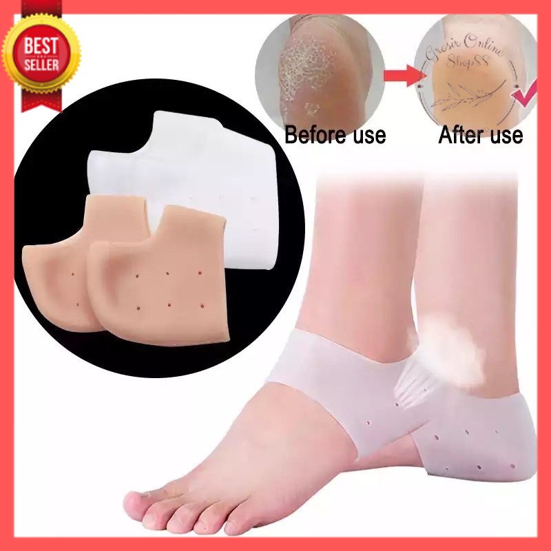 GOS C104 - Silikon Pelindung Tumit Kaki / Pelindung Tumit Kaki isi 2 Pcs / Insole Silikon Elastis