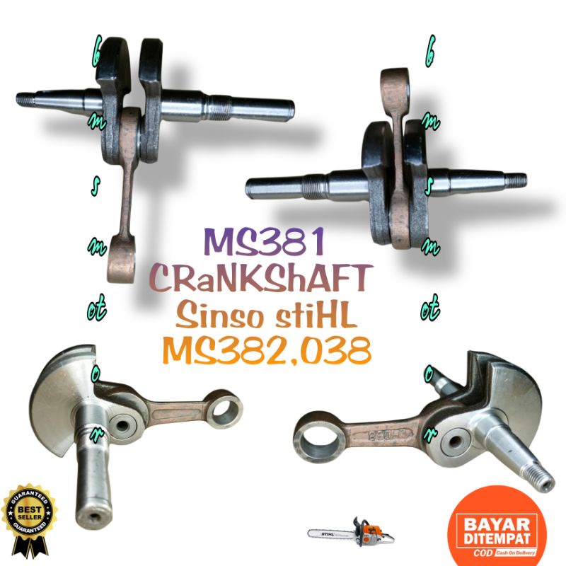 MS381,CRaNK ShAFT KRUK AS KRO AS MESIn Chainsaw Senso Sinso STHIL stiHL MS382,038