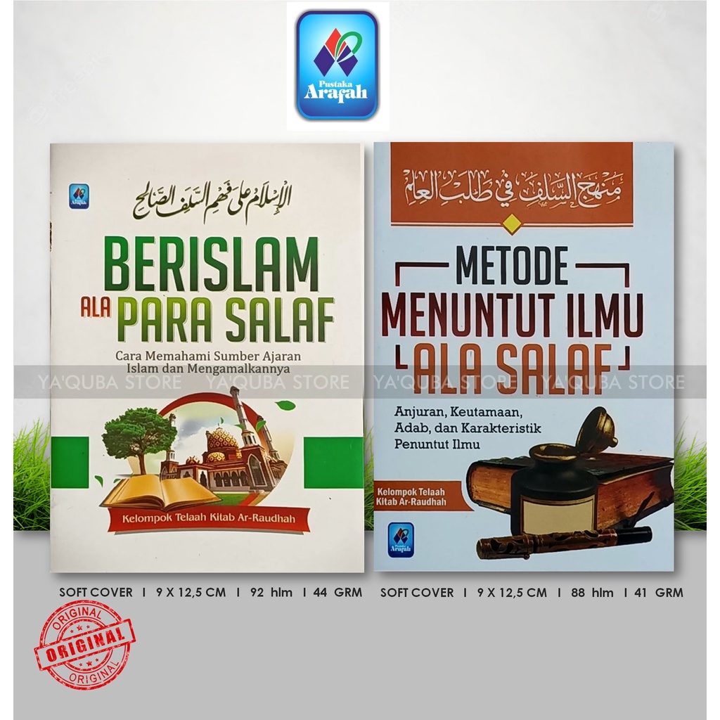 [ ARAFAH ] BUKU DASAR BELAJAR ISLAM ALA SALAF METODE SALAF APA ITU SALAF KHAWARIJ SYIAH MURJIAH DLL 