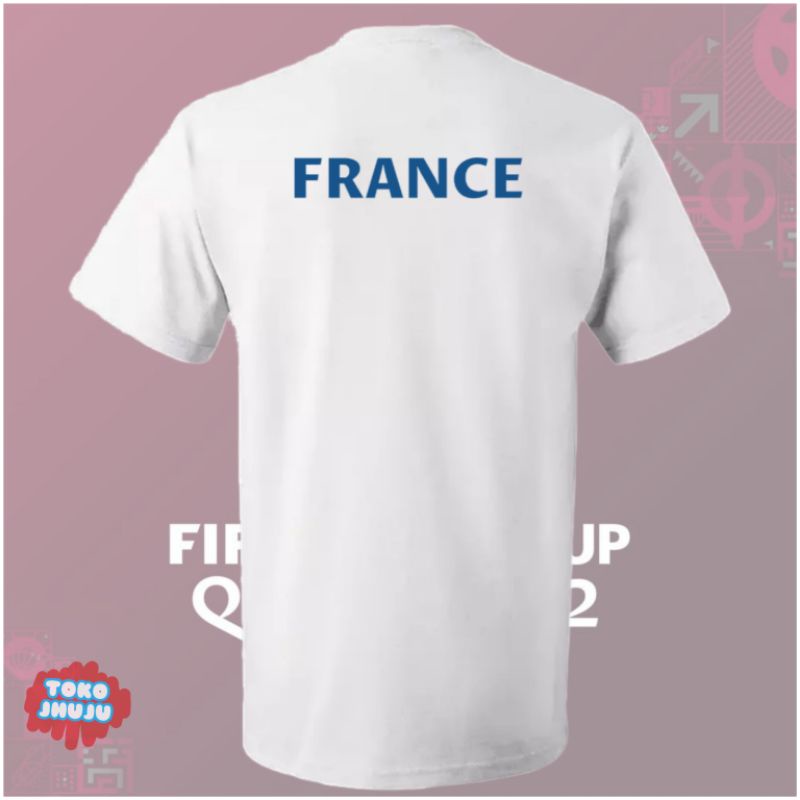 Baju Kaos Piala Dunia World Cup 2022 Team France DEPAN BELAKANG