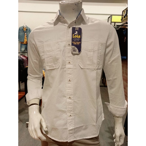 kemeja putih Lois original
