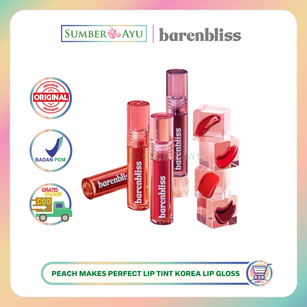 Jual Bnb Barenbliss Peach Makes Perfect Lip Tint Korea Lip Gloss Shopee Indonesia