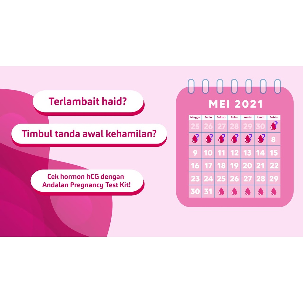 (NCS) Test pack kehamilan Andalan Pregnancy Test Midstream alat uji kehamilan Pribadi Testpack HCG Colloidal Tespek