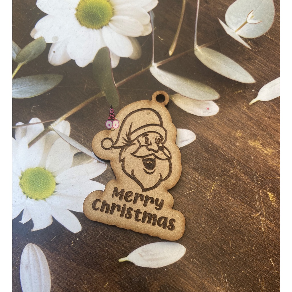 READY Tag Hampers Natal | Christmas Hampers | Dekorasi Natal | Kado Natal | Hiasan Kado Label Gift Tag Xmas |  | Ucapan Natal AKRILIK &amp; WOOD | Mini Tag Gantungan Natal Merry Christmas / Cupcake Label Hiasan Natal