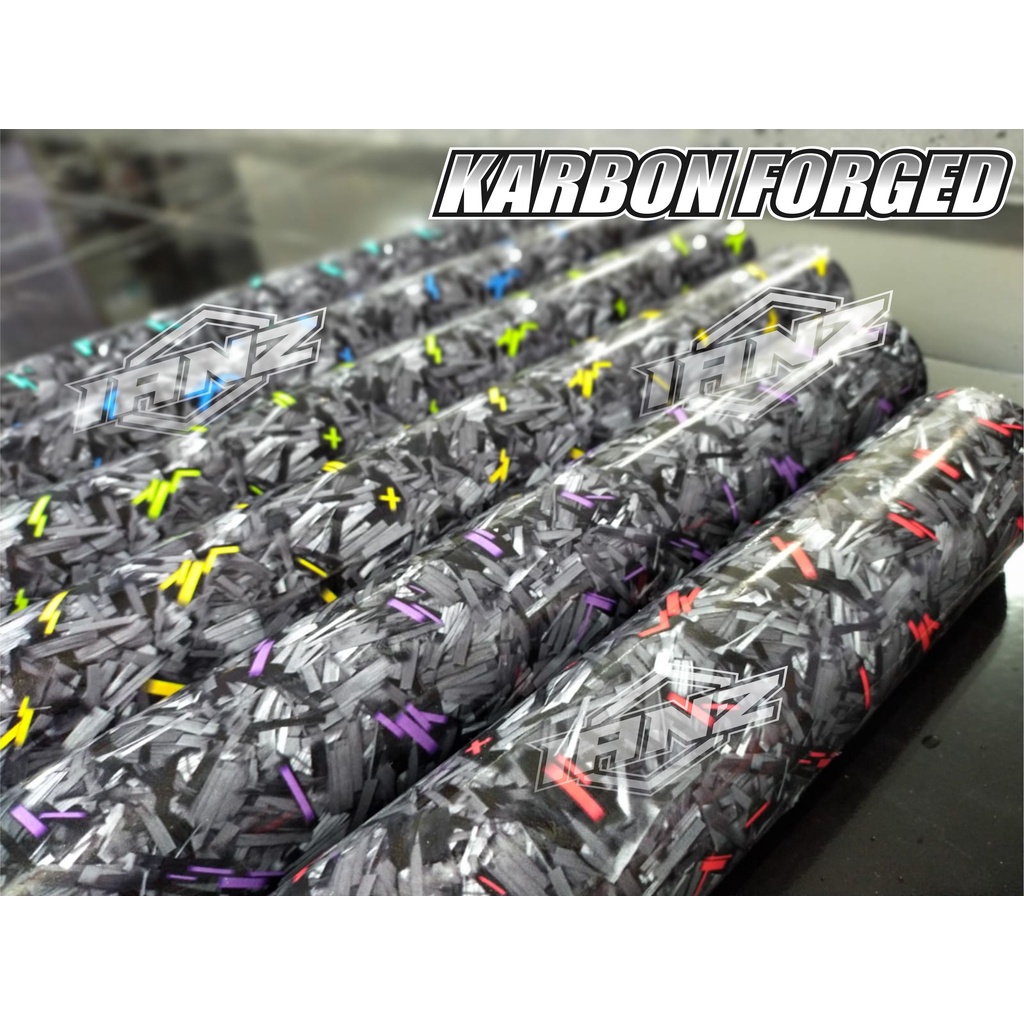 STIKER FORGET SETIKER MOTIF CARBON FORGET UNTUK MOTOR / STICKER KARBON FORGET REALPICT