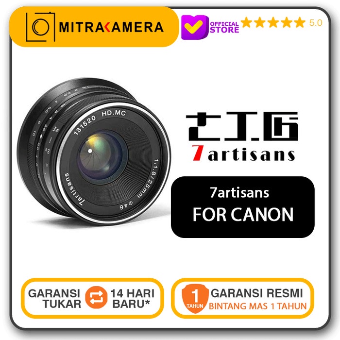 7Artisans 25mm f1.8 Canon EOS M