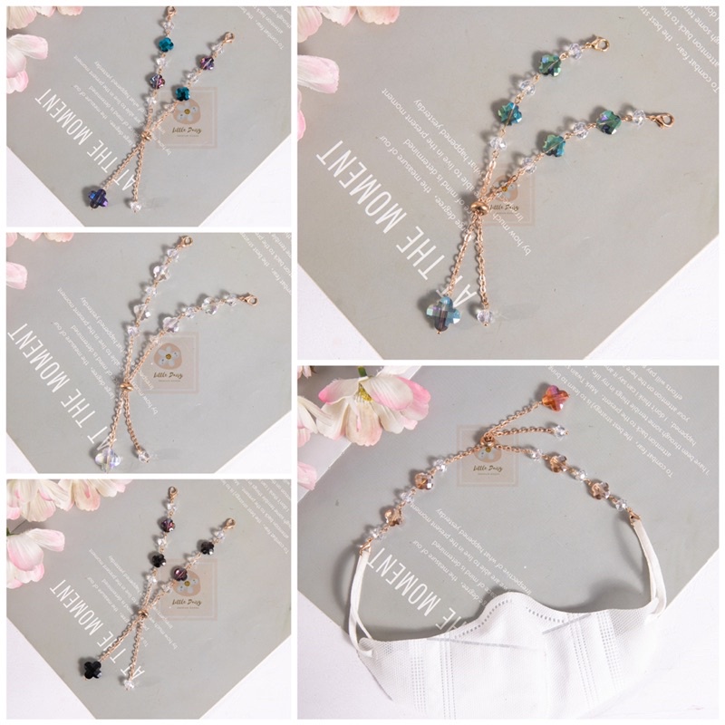 PREMIUM QUALITY TALI MASKER HIJAB / KALUNG MASKER HEADLOOP / KONEKTOR HIJAB MASKER MEWAH / CONNECTOR