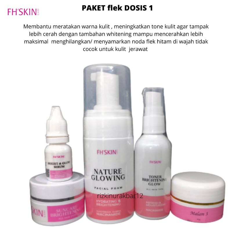 PAKET WHITENING FLEK DOSIS 1 FH BEAUTY