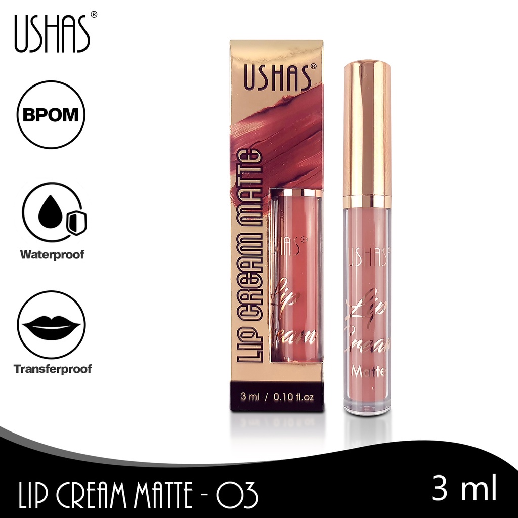 USHAS LIP TINT ALOE VERA / LIP CREAM MATTE / LIQUID EYESHADOW &amp; HIGHLIGHT