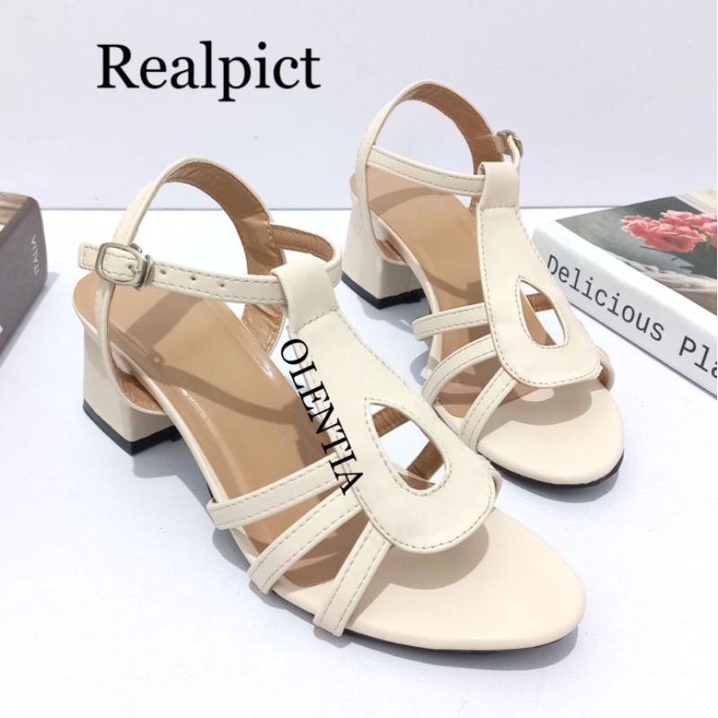 Sandal Wanita Heels tahu 5cm WS 06