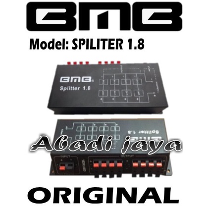 bmb splitter 1.8 1 in 8 out pembagi speaker 4 set original