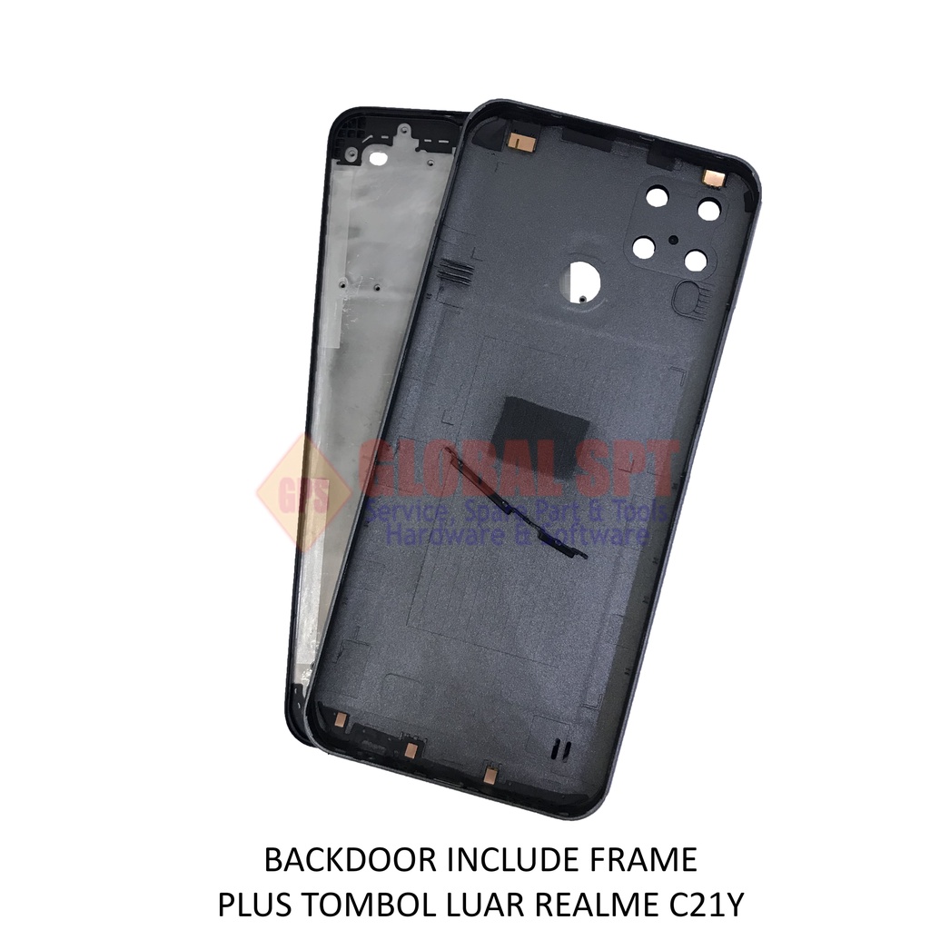 BACKDOOR REALME C21Y INCLUDE FRAME / BACK COVER / TUTUP BELAKANG