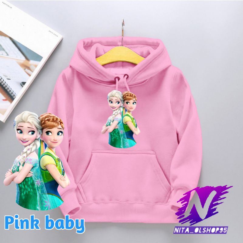 hoodie anak frozen elsa dan ana sweater anak elsa ana