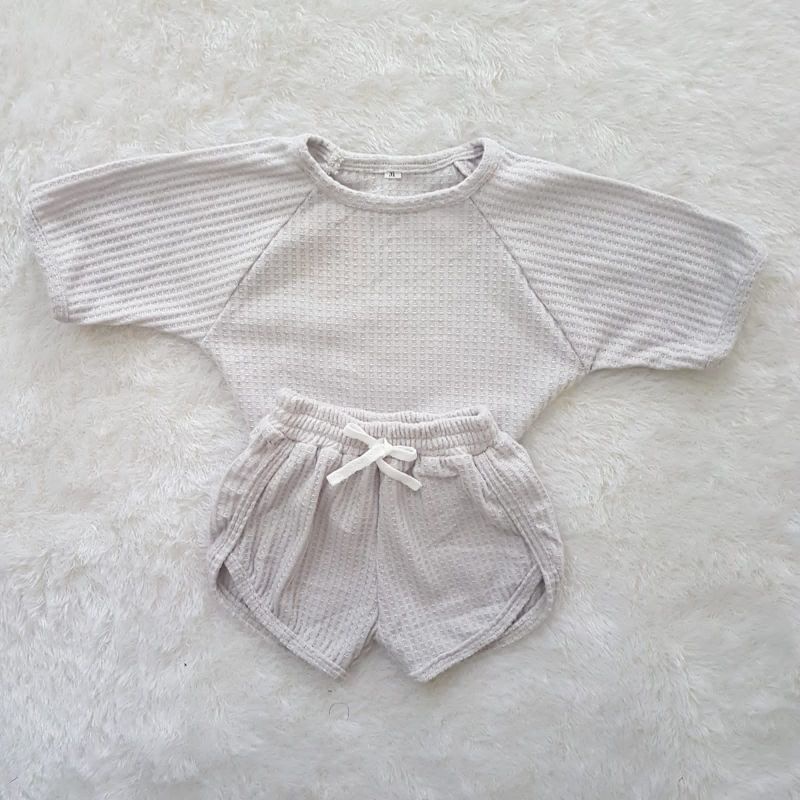 baju bayi kelly shorts set