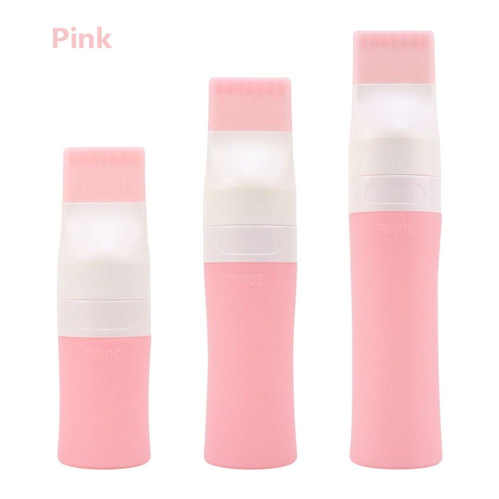 [Elegan] Botol Dispensing Silikon Berpori 1PC Warna Warni Food Grade Portable Toner Isi Ulang Sampo Rangement Travel Storage Kosmetik Wadah Kosong