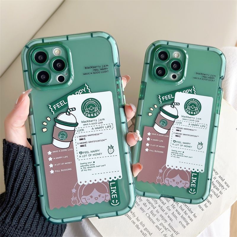 Soft Case Hp Gambar Milk Tea Untuk IPhone 12 / 13 / 14 / 11promax / X / Xs Max / Xr Bbvgt