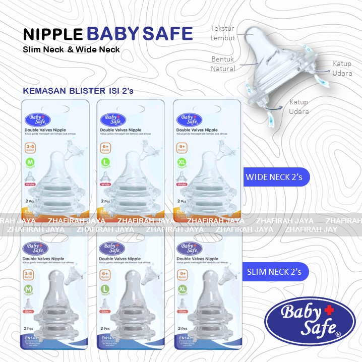 ❤ZJ❤ NIPPLE BABY SAFE!!! Nipple Baby safe Wide Neck | Nipple Baby Safe Slim Neck | Dot Baby Safe Wide Neck | Dot Baby Safe Slim Neck