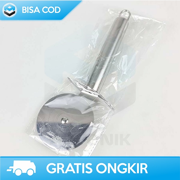 ALAT PEMOTONG PIZZA ROLLER CUTTER STAINLESS STEEL SAFE HANDLING CJ360