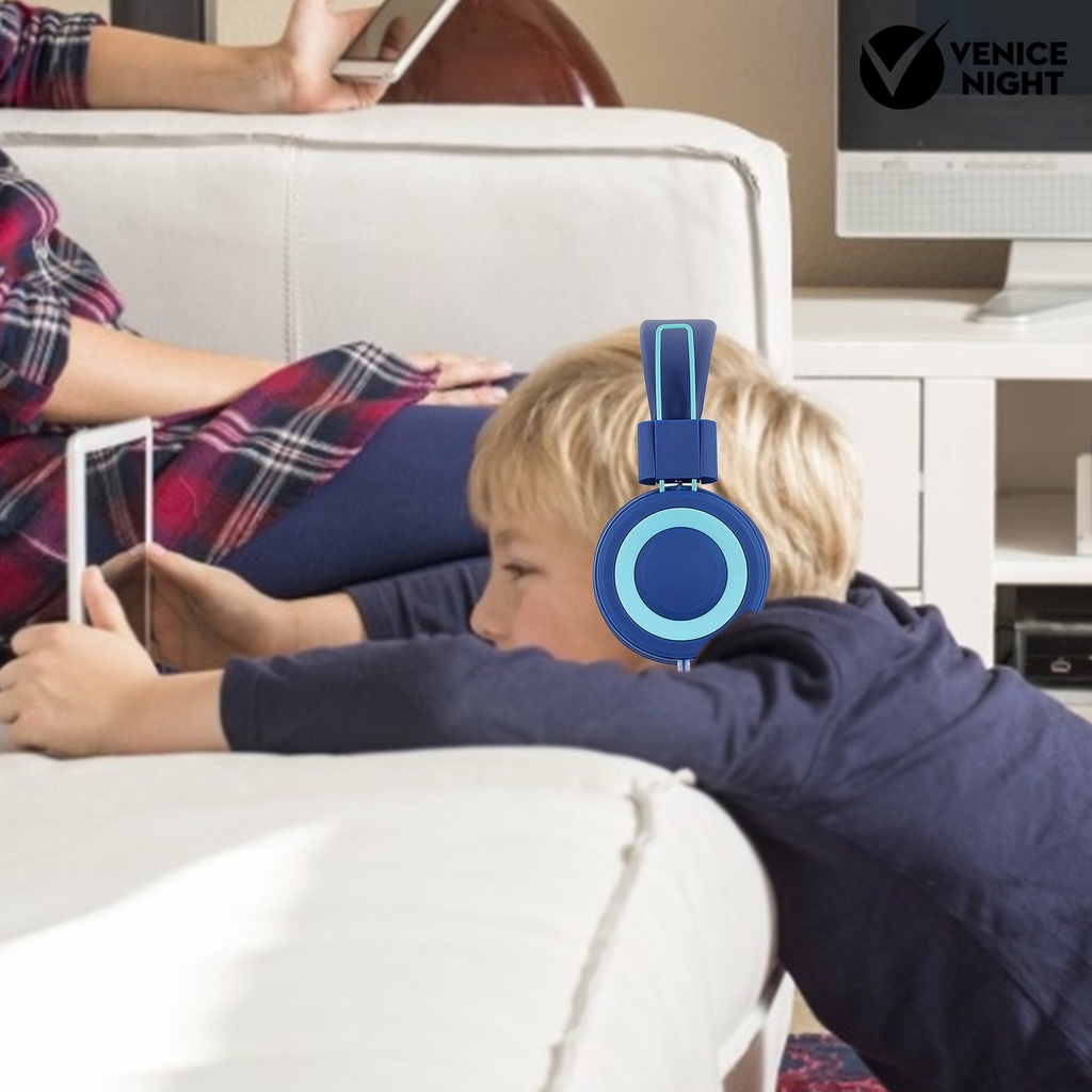 (VNEP) (Berkabel) Headset Over Ear Noise Reduction Headphone Gaming Lipat dengan Mikrofon untuk Anak-anak