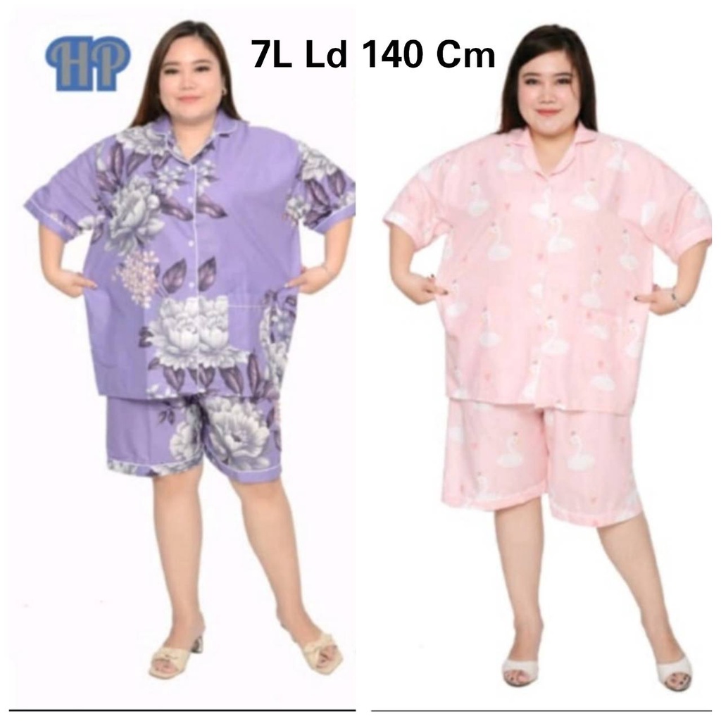 Piyama HP Hotpant Celana Pendek Super Jumbo Big Size Ld 140 Cm