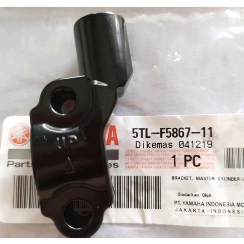 Dudukan Breket Bracket spion kanan Aerox 155 aerox new Black 5TL-F5867-11 original Yamaha