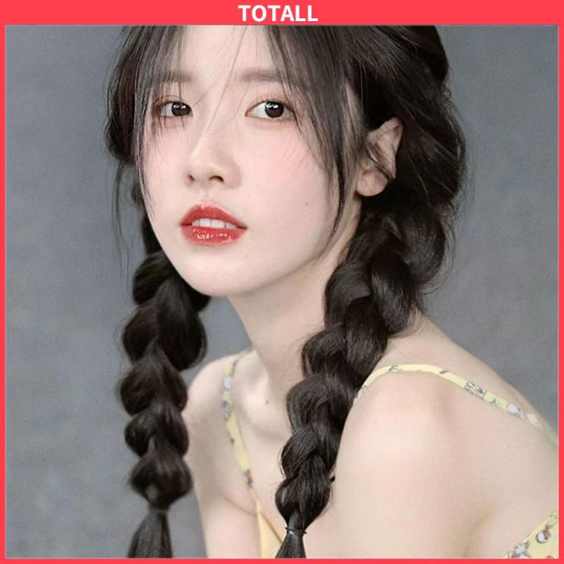 COD Wig Rambut Palsu Synthetic Braids Colorful Korea Fashion Gaya Untuk Wanita-Totall