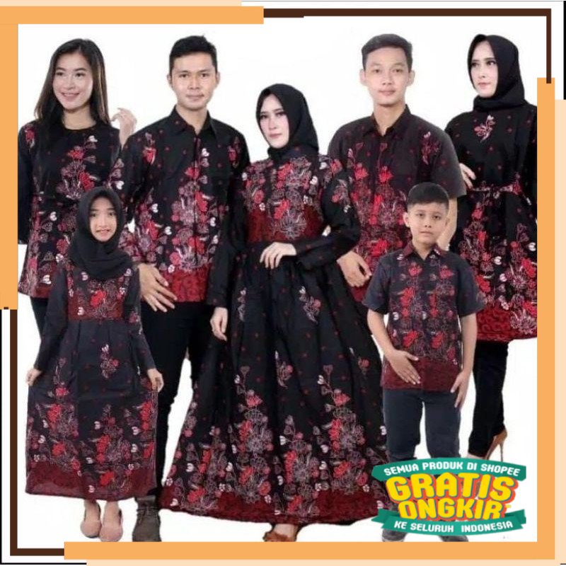 MODEL TERKINI NATAL Batik couple keluarga modern terbaru set couple batik keluarga gamis jumbo SAKUR