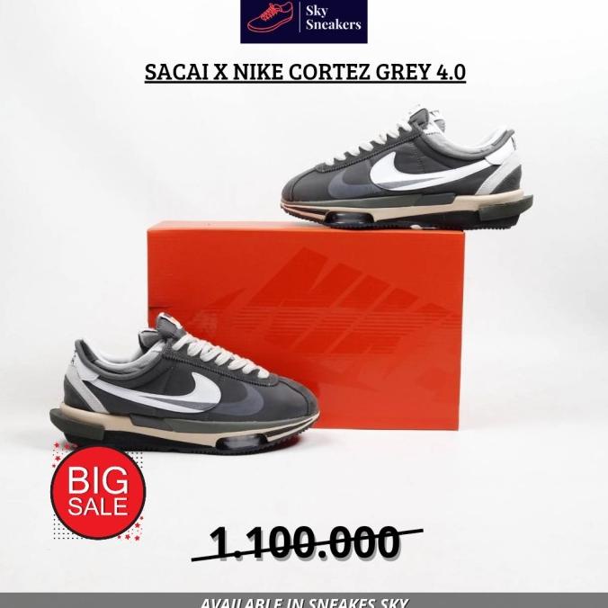 Nike Cortez Sacai Grey White