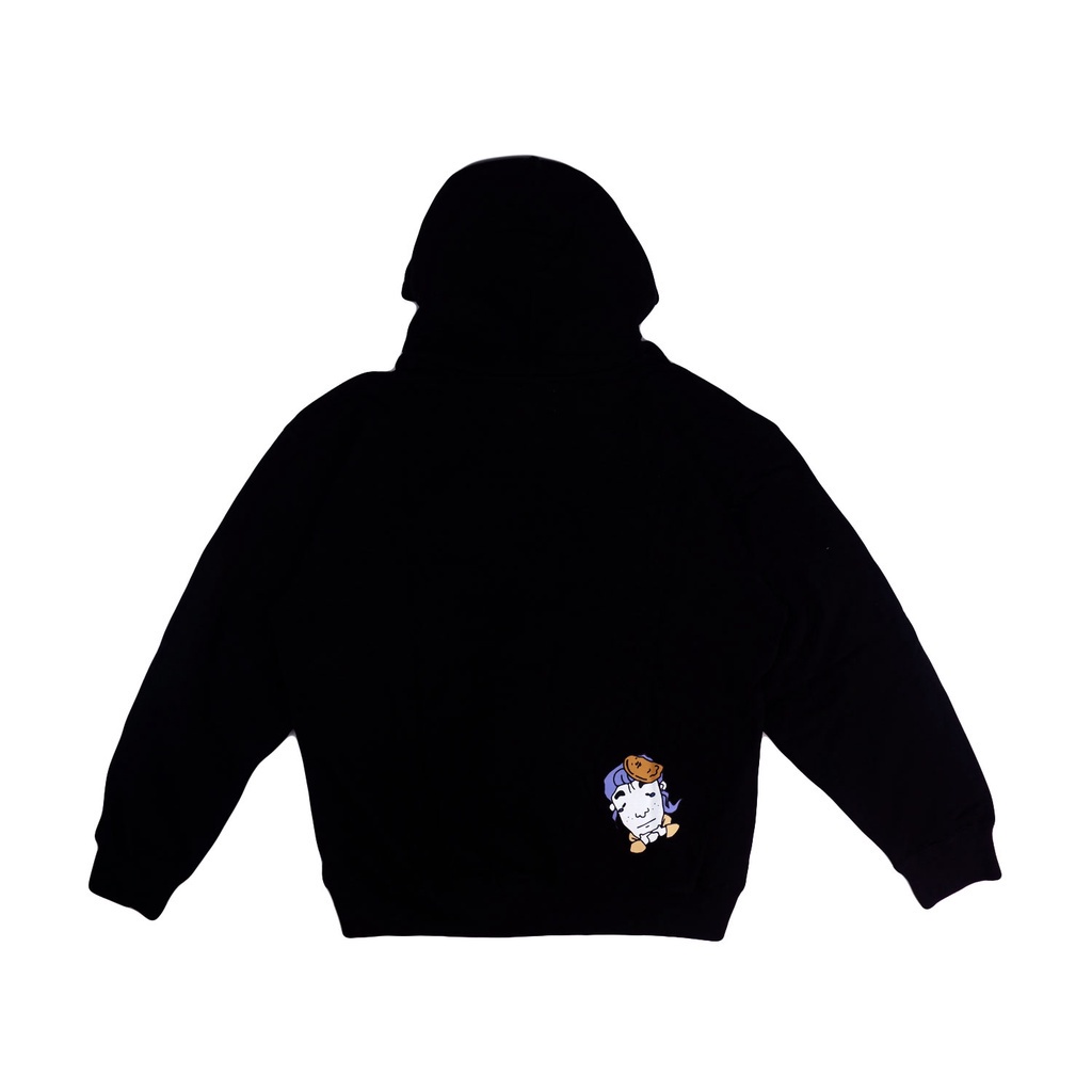 PEANUT STAIN - Not Intern Black Oversized Hoodie