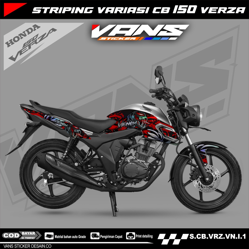 Sticker striping motor cb verza,lis ticker variasi motor cb verza