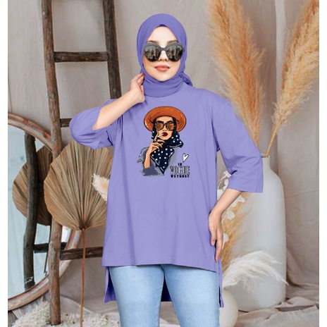 FC - TUNIK BASIC OVERSIZE WANITA HIJAB'S VARIASI 0250 DTF