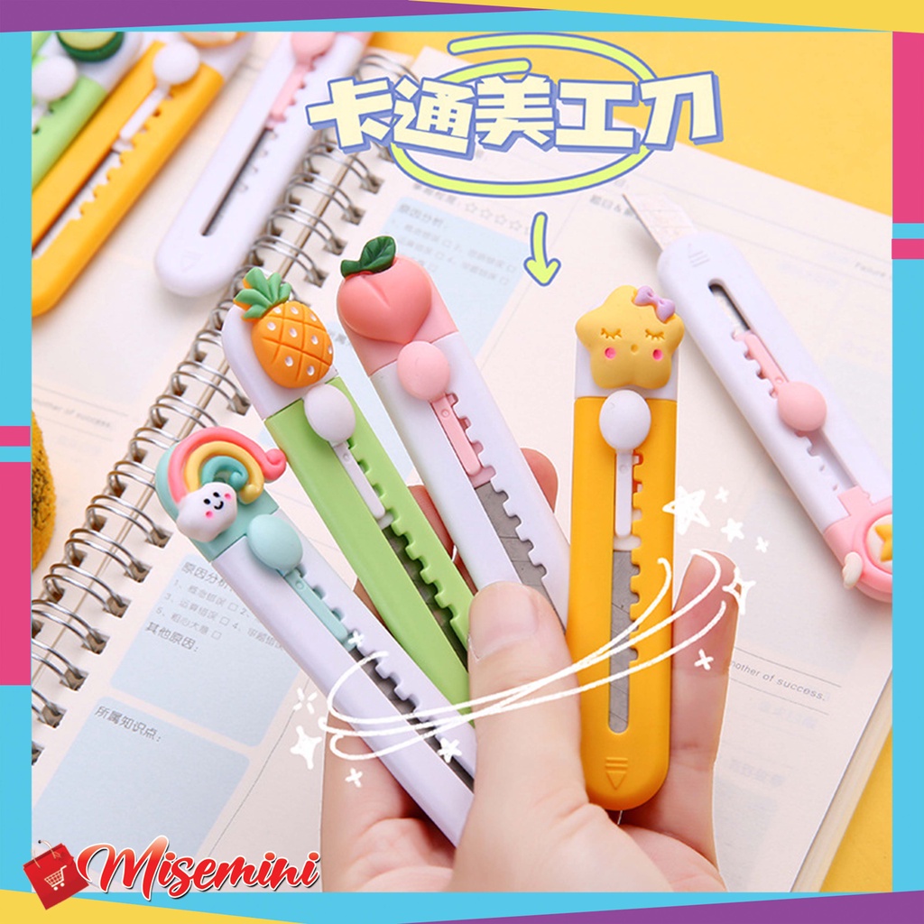

Ⓜ️Ⓜ️️Cutter Mini Karakter Cutter Mini Travelling Pisau Silet Lucu