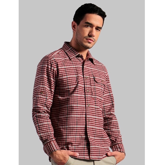 KEMEJA LENGAN PANJANG MGEE DISTRIC C020 - KEMEJA KASUAL KOTAK