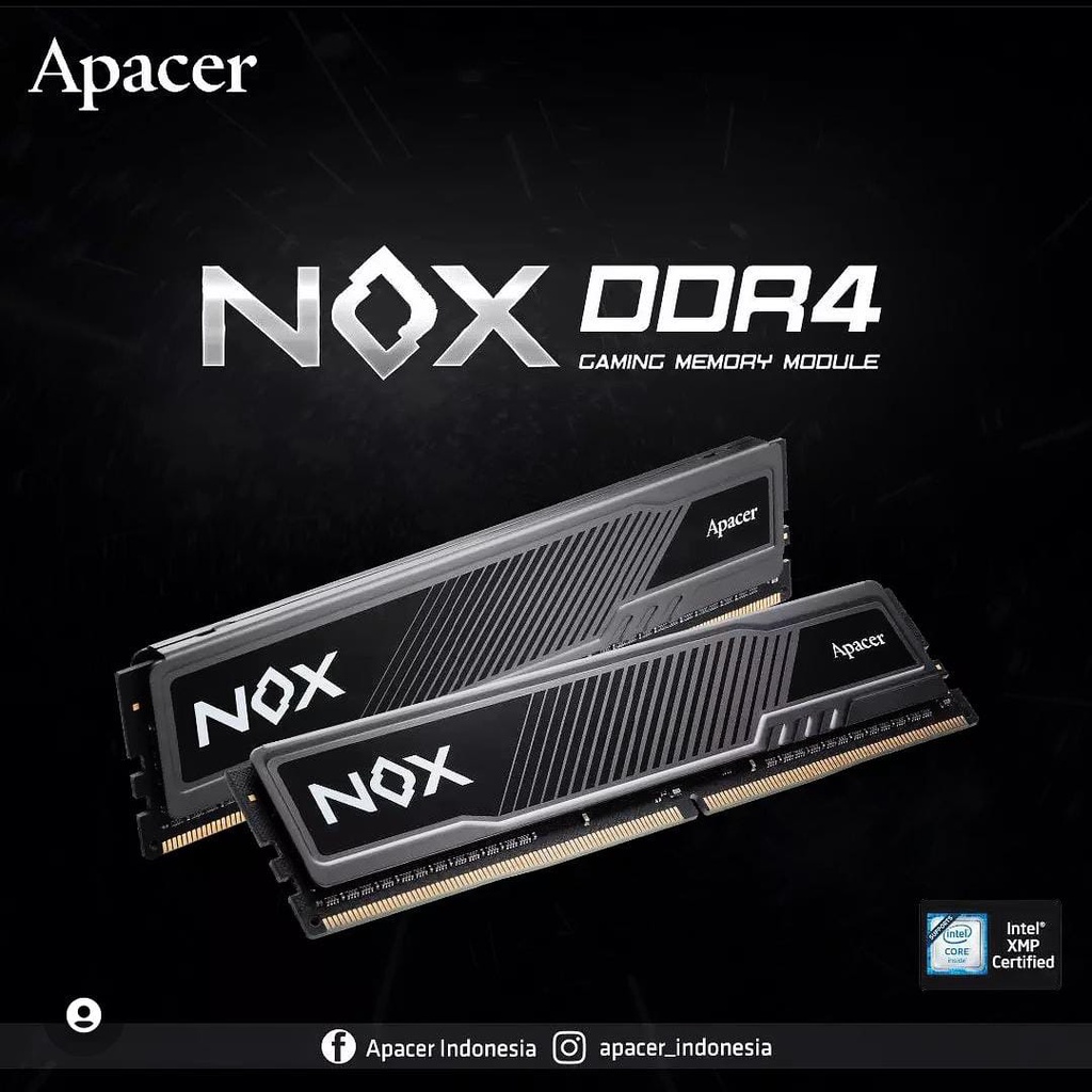 Ram APACER NOX 16GB (2X8GB) DDR4 3600 MHz - Ram 16GB 3600Mhz Dual
