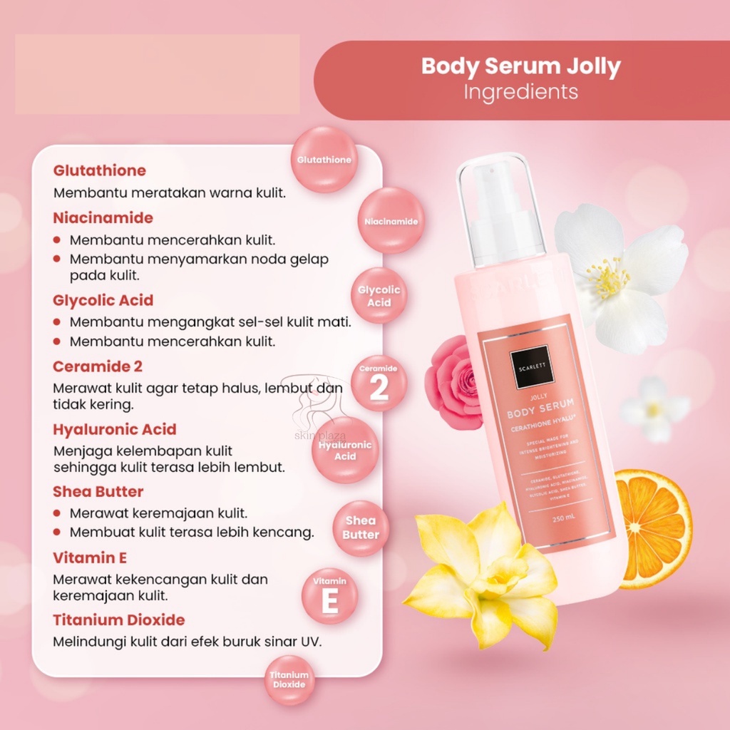 SCARLETT WHITENING BODY SERUM HAPPY JOLLY CHARMING ORIGINAL