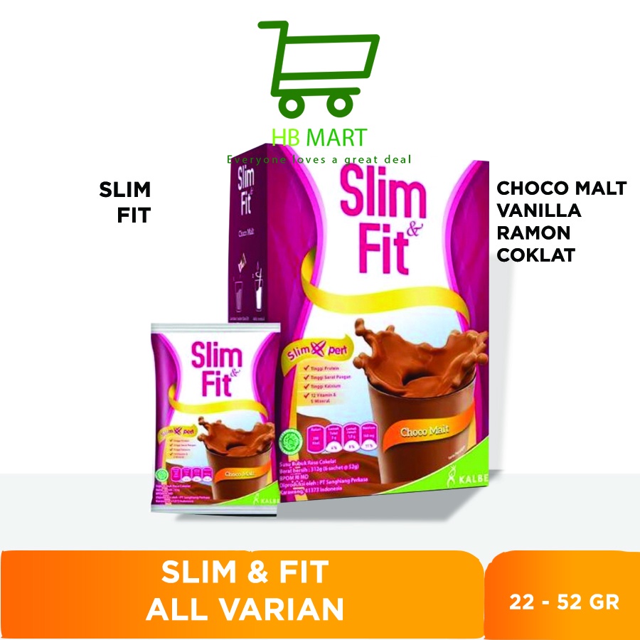 Slim&Fit Milk Meal Replacement Choco Malt / French Vanilla 6x52 gr