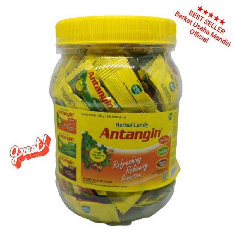 Permen Antangin Herbal Toples isi 150 butir