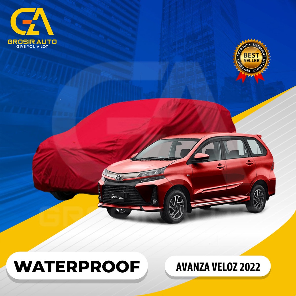 Body Cover Mobil Merah / Sarung Penutup Mobil Avanza Veloz 2022 Waterproof