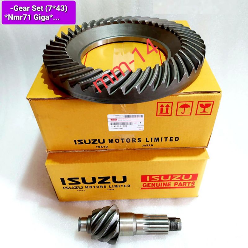 GEAR SET ISUZU ELF NMR 71 GIGA 7X43 6-41210-531 ORIGINAL