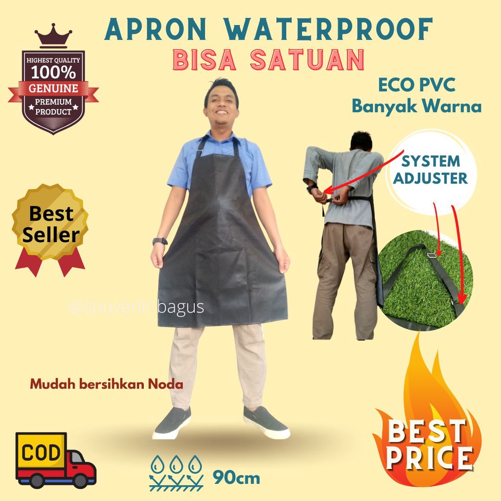 Apron Masak PVC waterproof multifungsi anti air oli droplet chemical Celemek Medis Tindakan Waterproof Special Order Reseller harga khusus