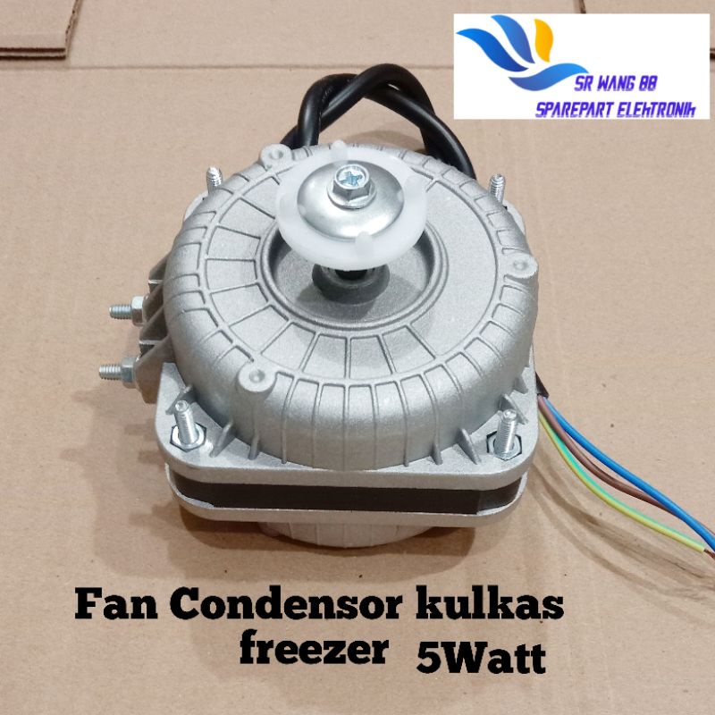 Motor fan Condensor Showcase Elco 5 Watt / Motor fan Kulkas showcase