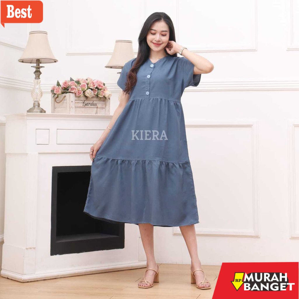 baju hamil modern simple Daster Jodha Susun / Dress Busui Susun Bahan Katun Rayon