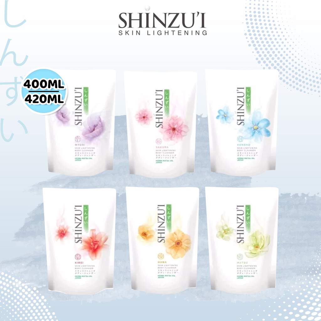 SHINZUI SABUN CAIR ( REFILL ) 400ML - 420ML ( HANA / KENSHO / KIREI / MATSHU / SAKURA / KIREI )