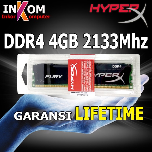 MEMORY RAM DDR4 4GB PC KOMPUTER HYPER X FURY GAMING