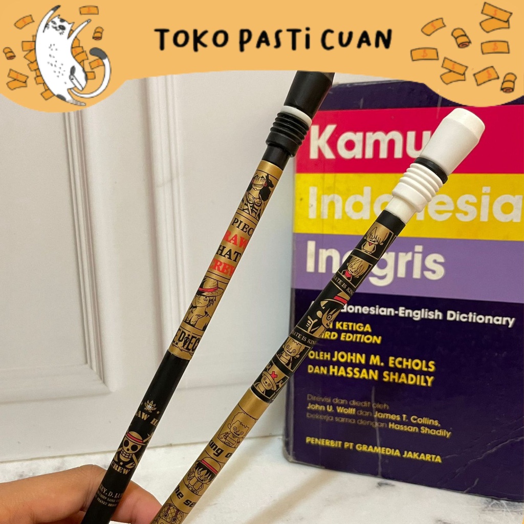 

pulpen pen gel putar magnet baru bisa di bagi 2 karakter one peace pena lucu tinta hitam bisa COD pen imut keren pulpen unik atk kebutuhan anak sekolah termurah import