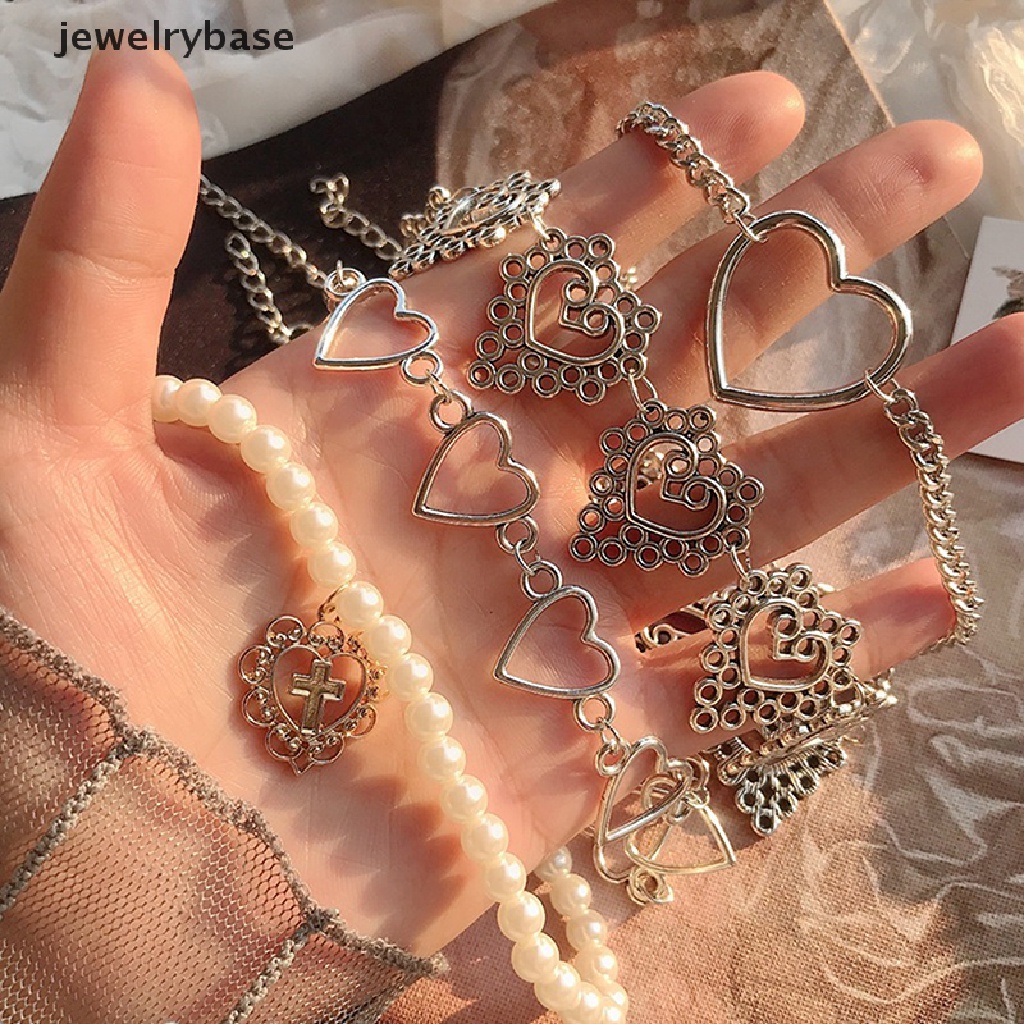 Kalung Choker Rantai Desain Hati Gaya Gotik Untuk Wanita