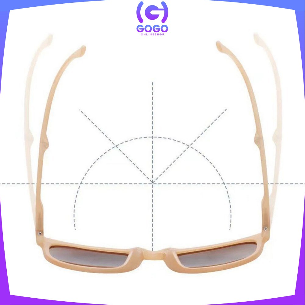 GOGO-C662 Kacamata Hitam Wanita Lipat Korea Fashion Kaca Mata korea Gaya Pantai Sunglasses Anti-UV Wanita Pria Import Kacamata Fashion